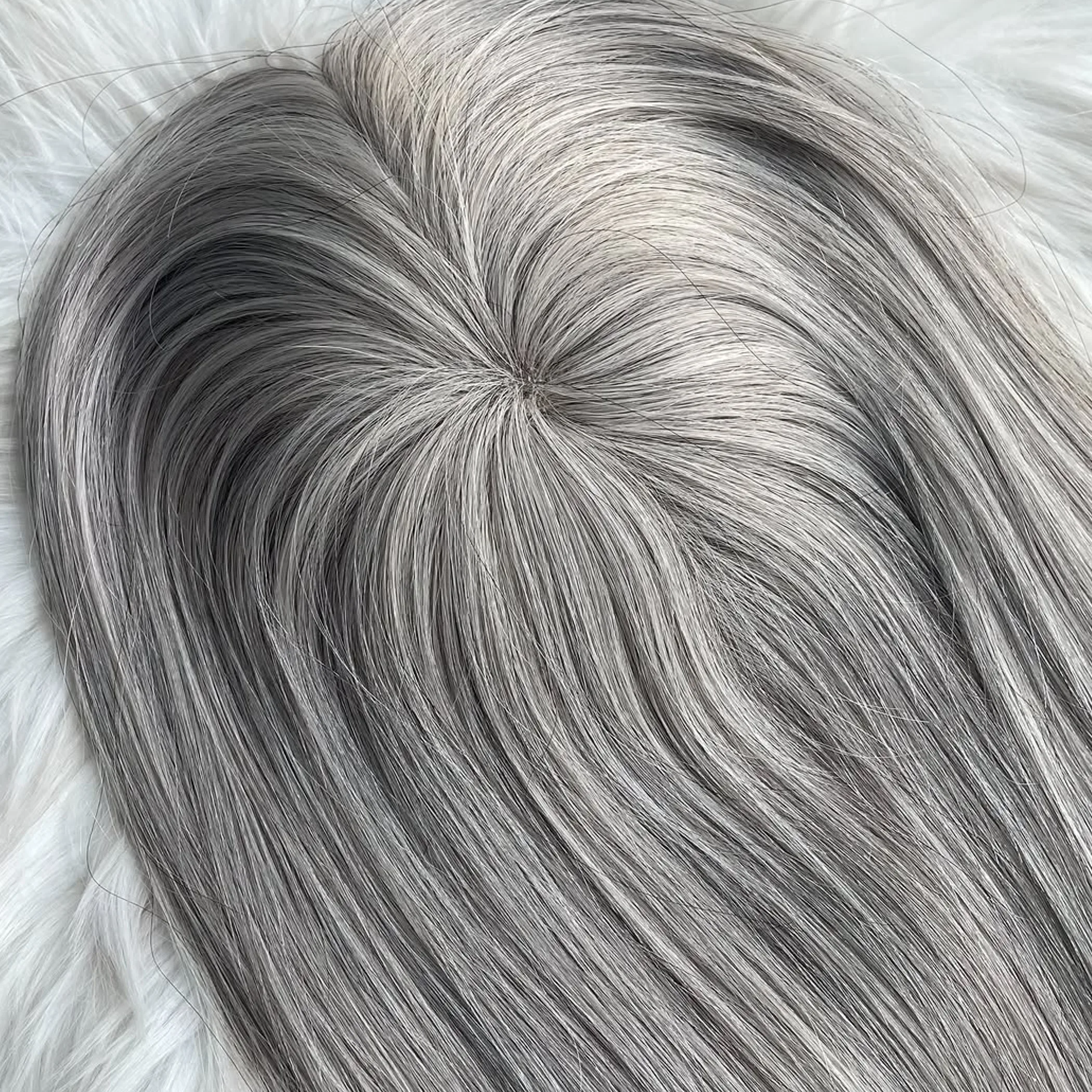 hair replacement piece for hair toppers