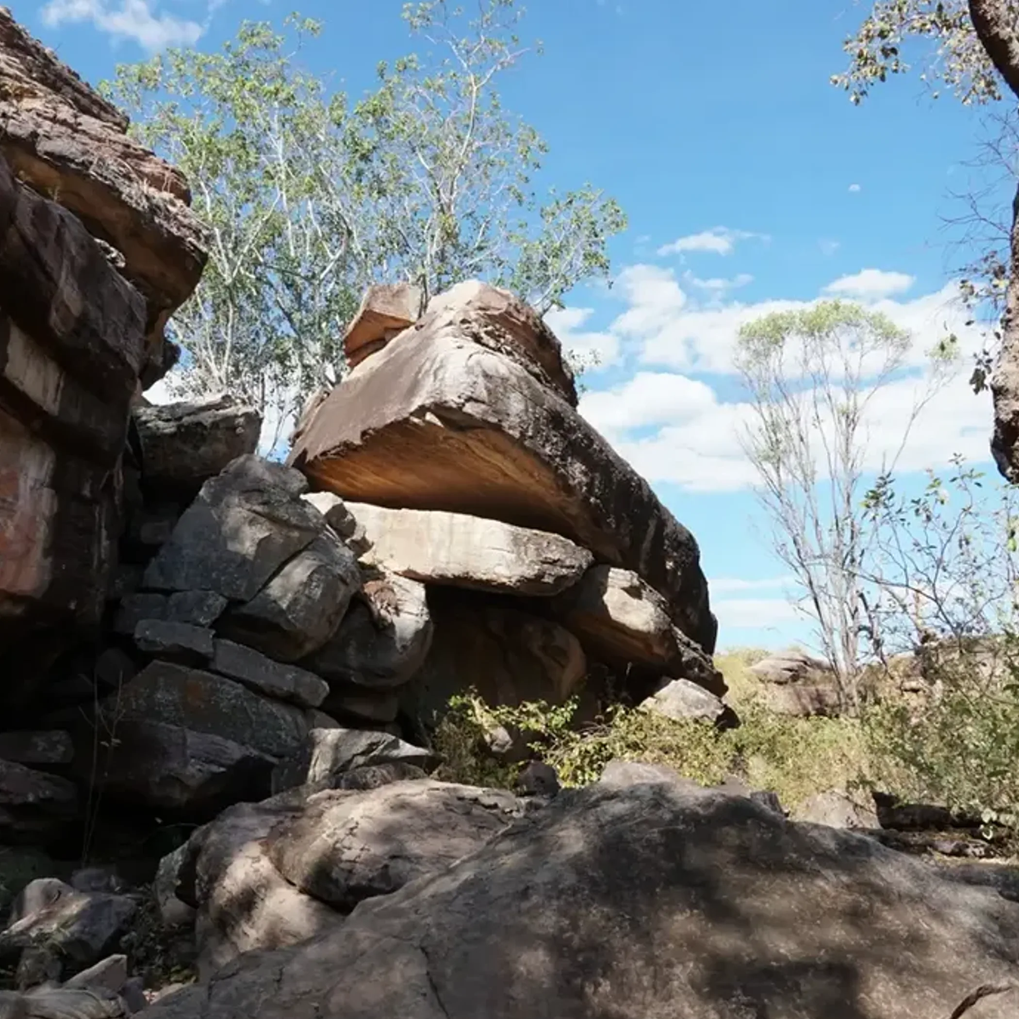 kakadu rock formations under clear sky